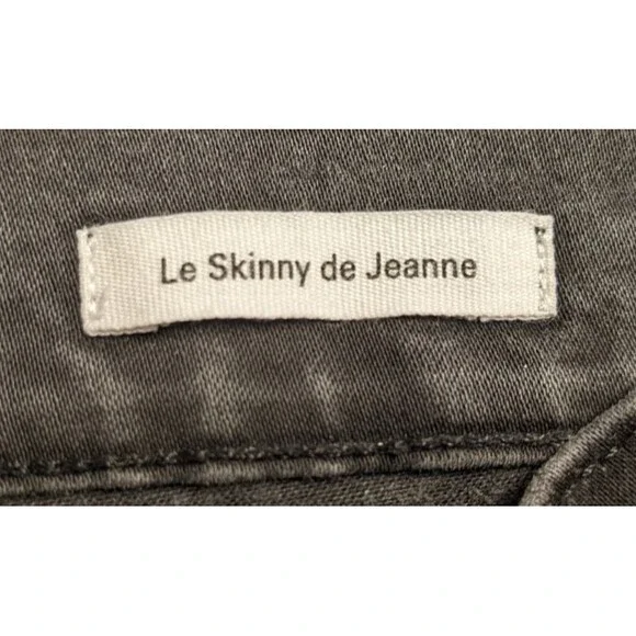 Women's Frame Denim Le Skinny de Jeanne in Film Noir (Black) Size 30 X 29 - Picture 13 of 16